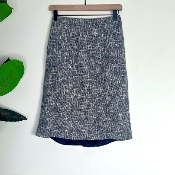 Tory‎ Burch Gray Tweed Pencil Skirt Size 2 - Picture 6 of 12